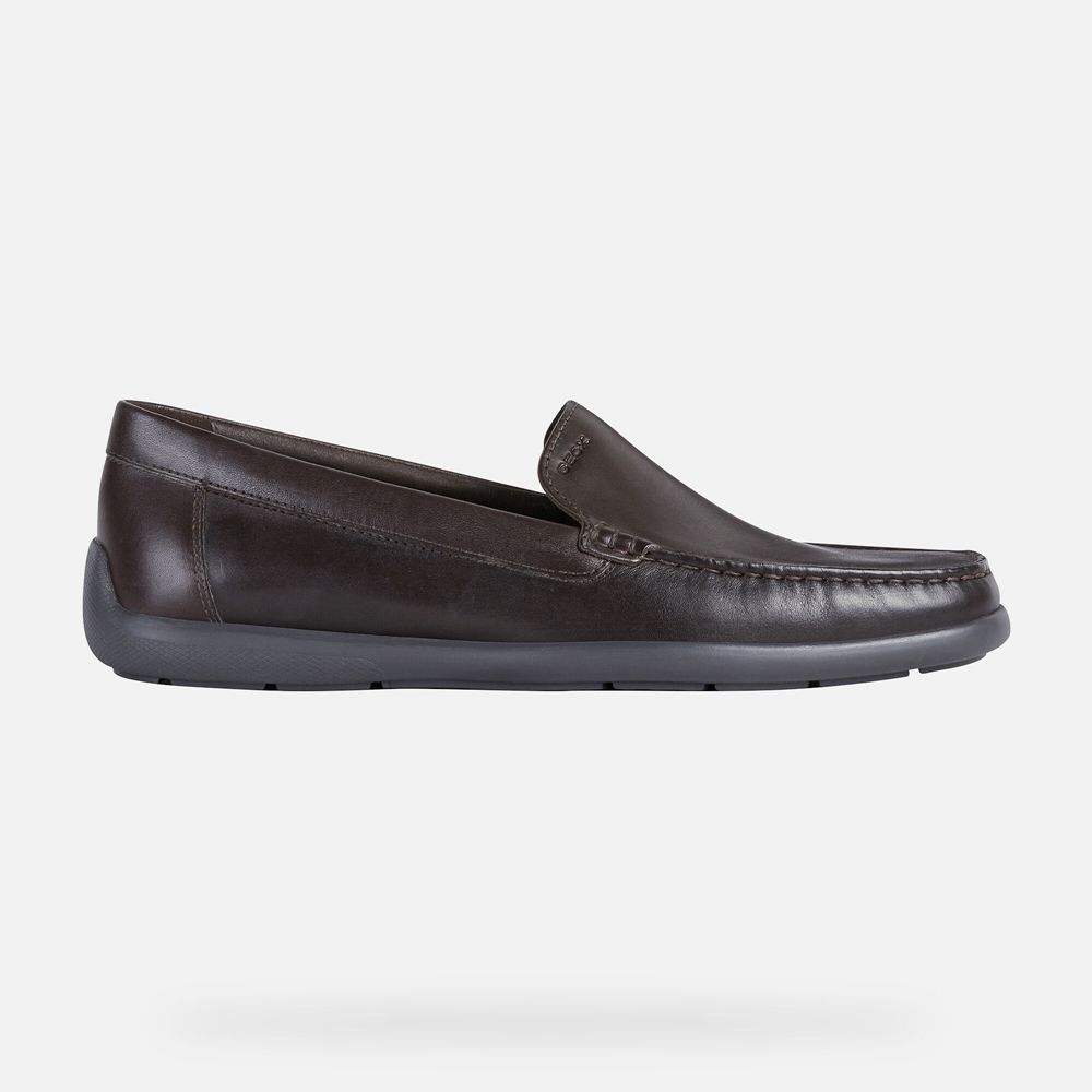 Geox Loafers Dark Brown Devan - Geox Mens Shoes - WIDJGB693